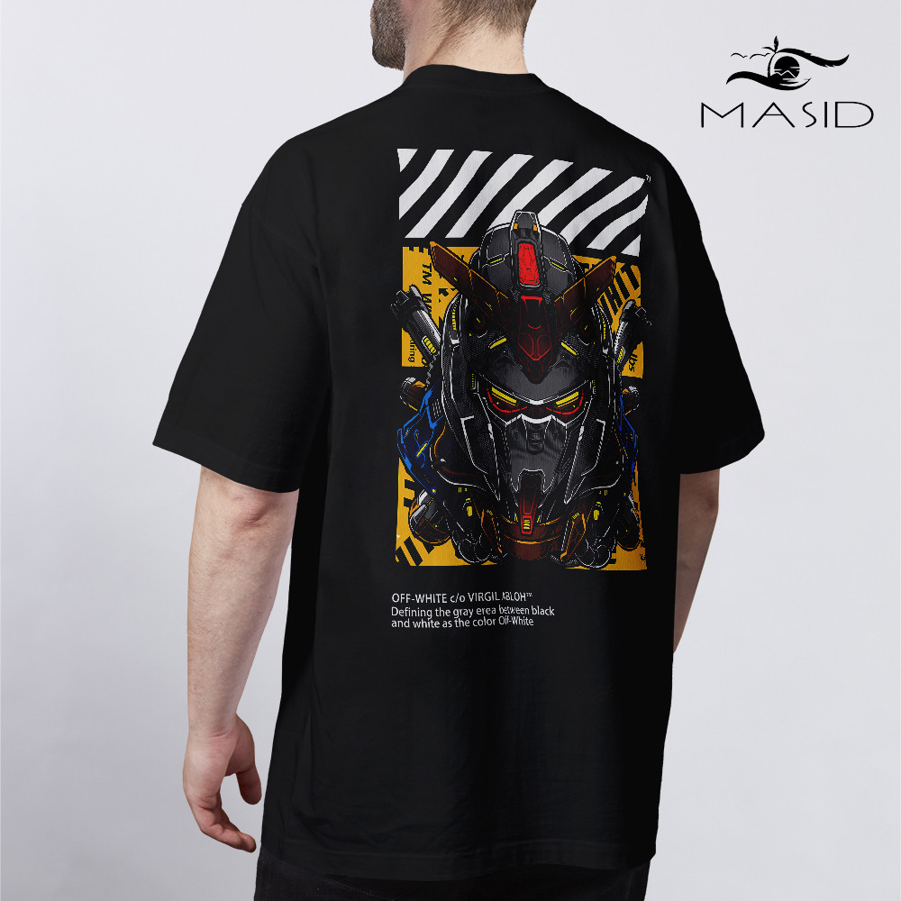 Áo thun Distro Nhà Thờ Kaos Baju - Anime-gundam 3 - Mặt Trước Sau Distro Baju 100% Cotton