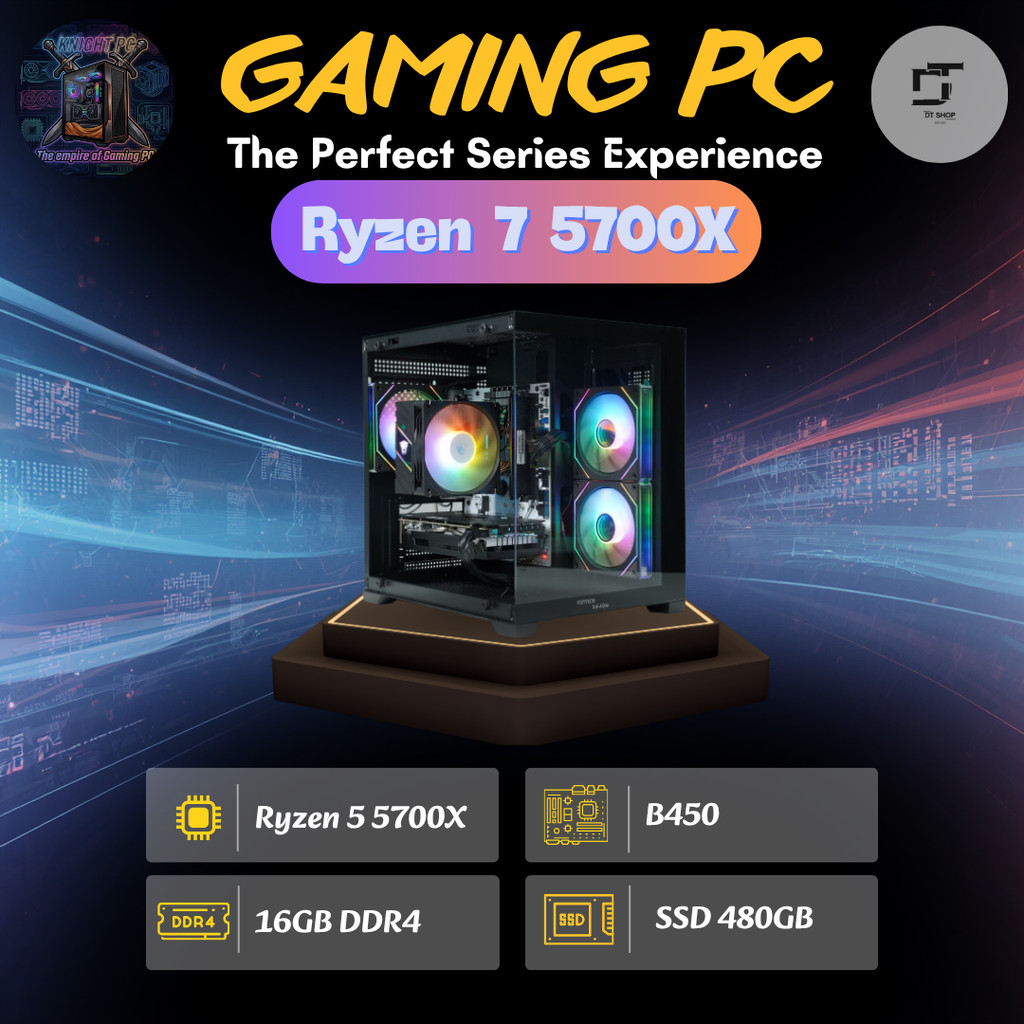 PC Gaming Ryzen 7 5700X 🔥 Main ASUS PRIME A520/B450M 🧩 RAM 16GB 🚀 SSD 480GB 💾 ⚡ Chiến Game Nặng, Làm