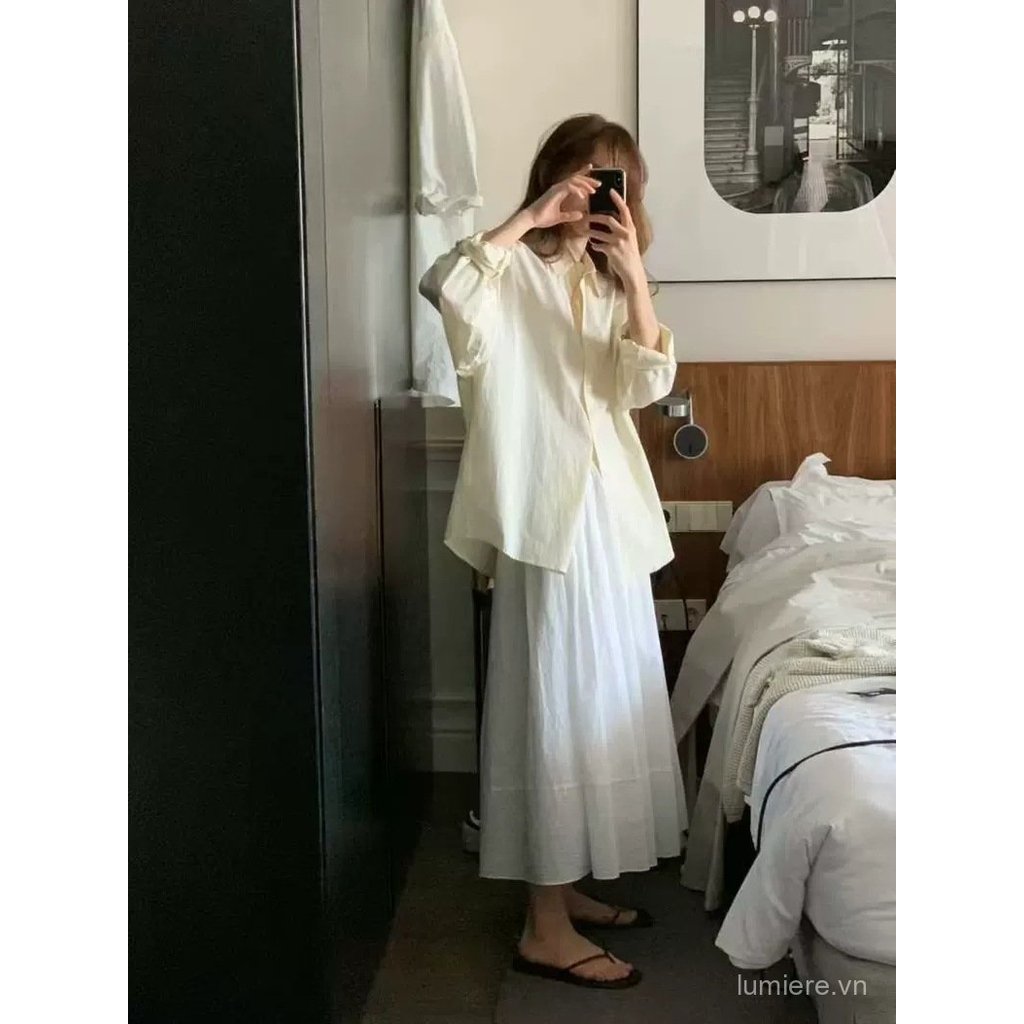 [Lumiere] [SR-STUDIO]  OUNCE  Spring New Dongdaemun, South Korea Long Sleeve Shirt