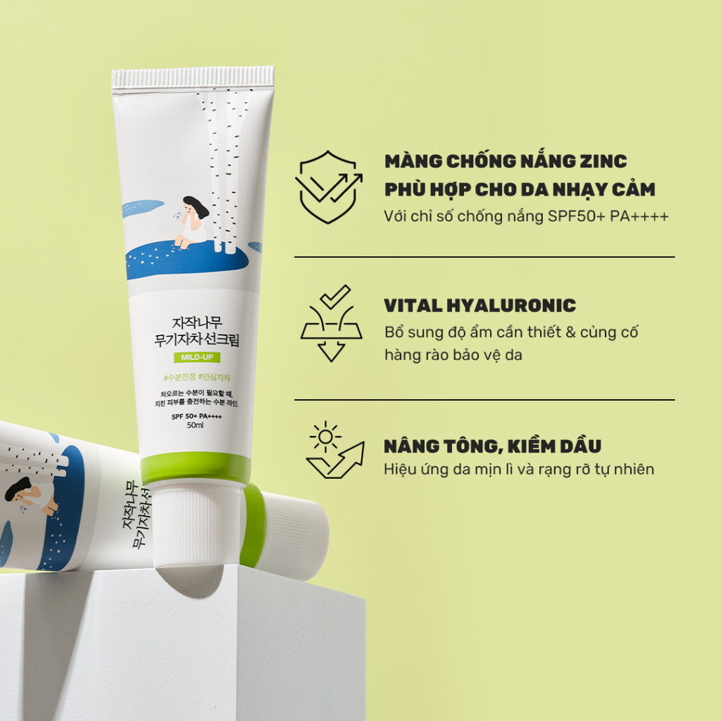 Kem chống nắng Round Lab Birch Juice Sunscreen 50ml bảo vệ da quang phổ rộng | BigBuy360 - bigbuy360.vn