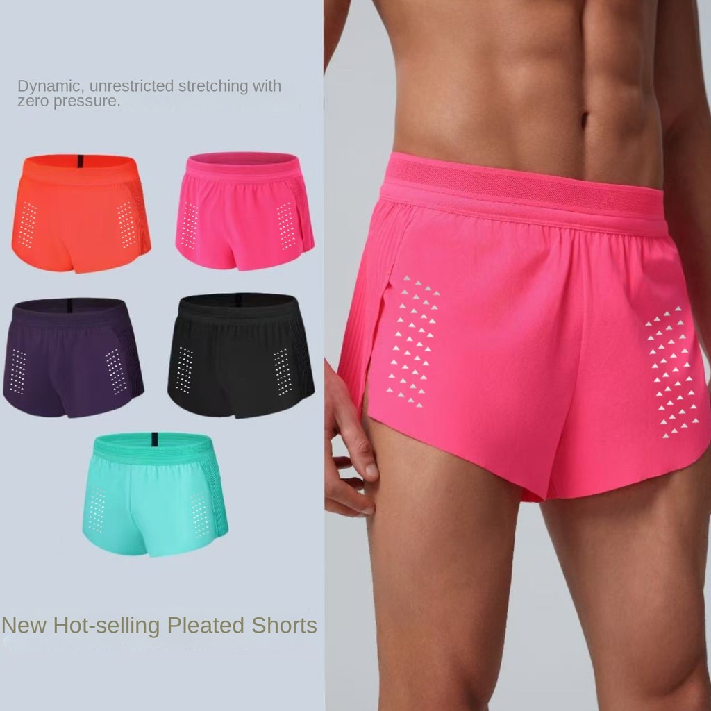 Factory Direct Sales Marathon Sports Sports Track and Field Three-Point Quick-Drying Lining Shorts M