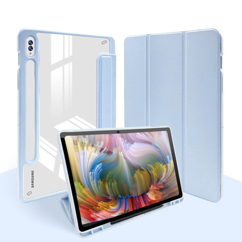 Thích hợp cho Samsung Tabs8 Vỏ bảo vệ S8Ultra Acrylic trong suốt Chống uốn s8 + / s7 + / s7fe Vỏ chố