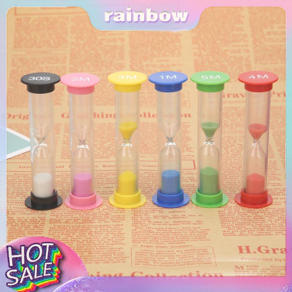 6 chiếc 30s / 1 phút / 2 phút / 3 phút / 4 phút / 5 phút Đồng hồ cát Quà tặng trẻ em Đồng hồ cát hẹn