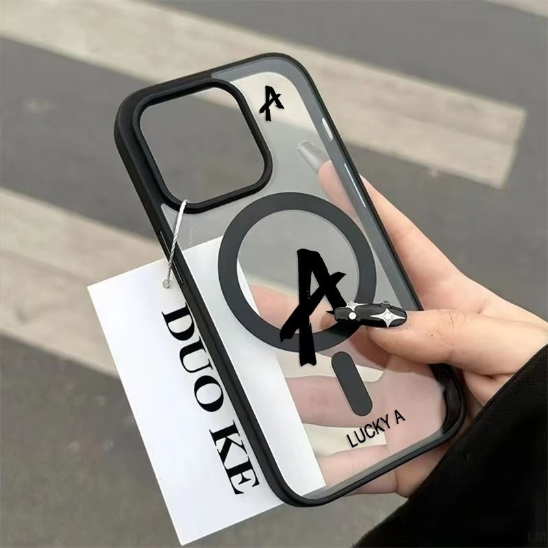 Chữ A đơn giản Thích hợp cho iPhone 16 Pro Max 11 Pro 14 Plus XR 12 17 Pro 13 Pro Max 7 plus 16 Pro 