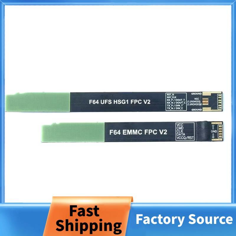 Dành Cho Flash 64 F64 EMMC FPC V2 / UFS HSG1 FPV Cáp 2 Trong 1- MỚI Cho Flash 64 Lite F64 UFS HSG1 F