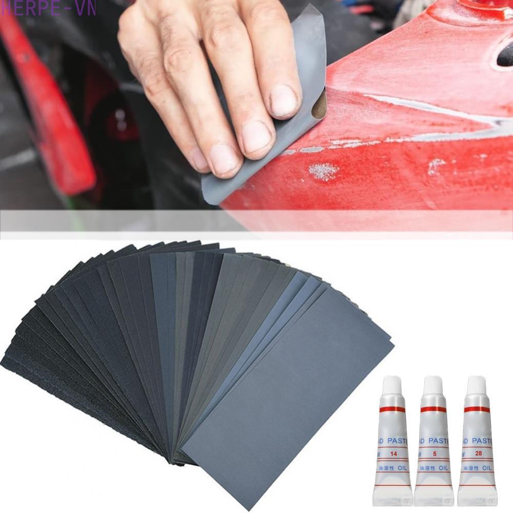 [HERPEVN]Abrasive Paste Convenient Sheet Size Easy To Handle For Automotive Use[Ready stock]
