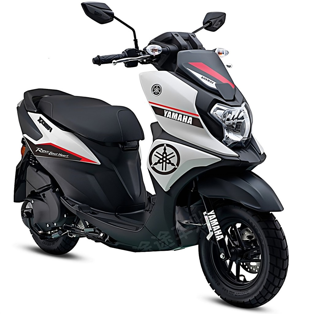 Miếng dán hình vòng hoa chống thấm nước cho Yamaha Fuying 125 - Trang trí sáng tạo
