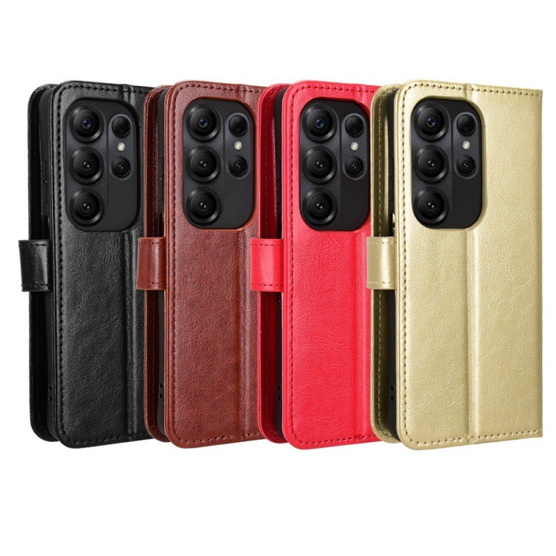 Thích hợp cho Doogee Doogee Note 56X / Note 56X Pro Vỏ điện thoại Flip Card Crazy Horse Pattern Leat
