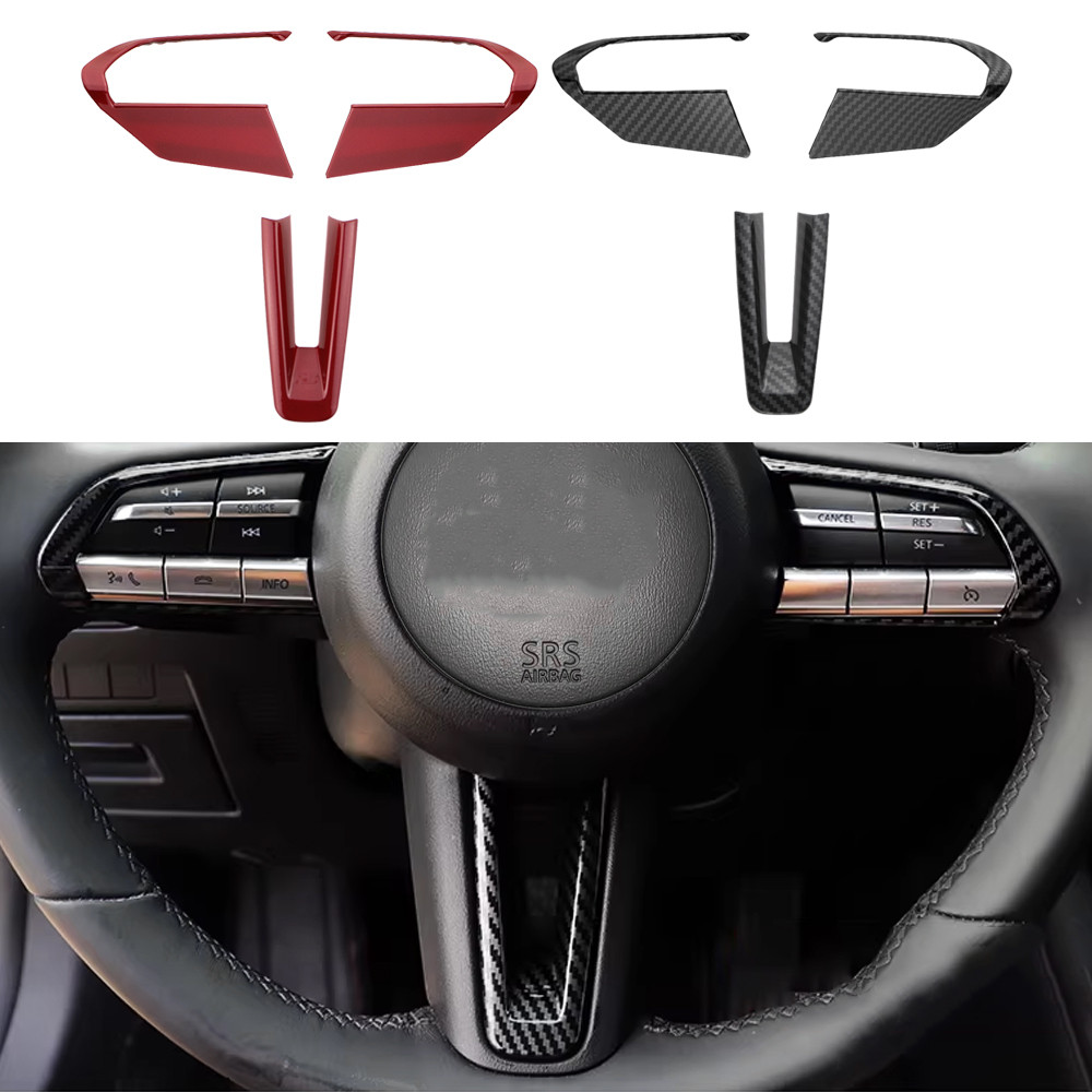 Vỏ bọc vô lăng ô tô cho Mazda 3 Axela BP 2019-2025 CX30 CX-30 2020-2025 CX50 CX-50 2023-2025 Nhãn dá