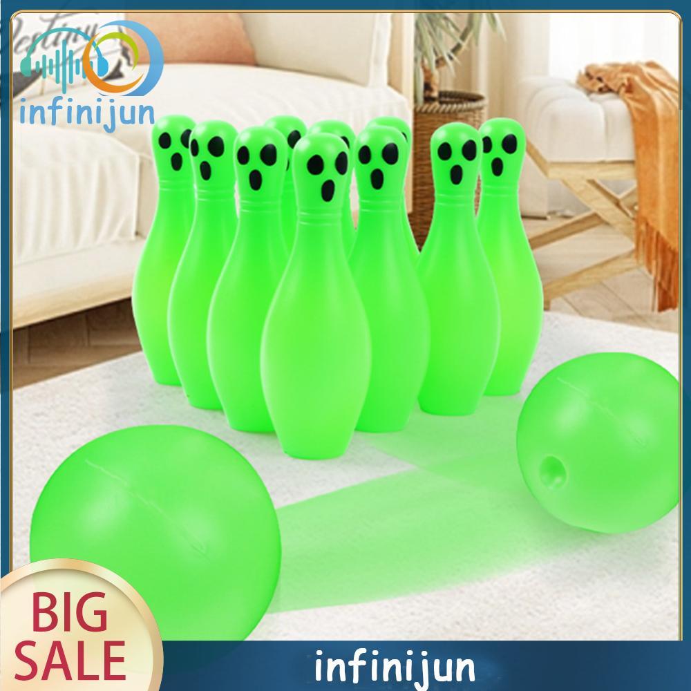 Halloween Dạ Quang Ma Bowling Đồ Chơi Phát Sáng Trong Bóng Tối Tương Tác Bowling Đồ Chơi Trò Chơi Lễ