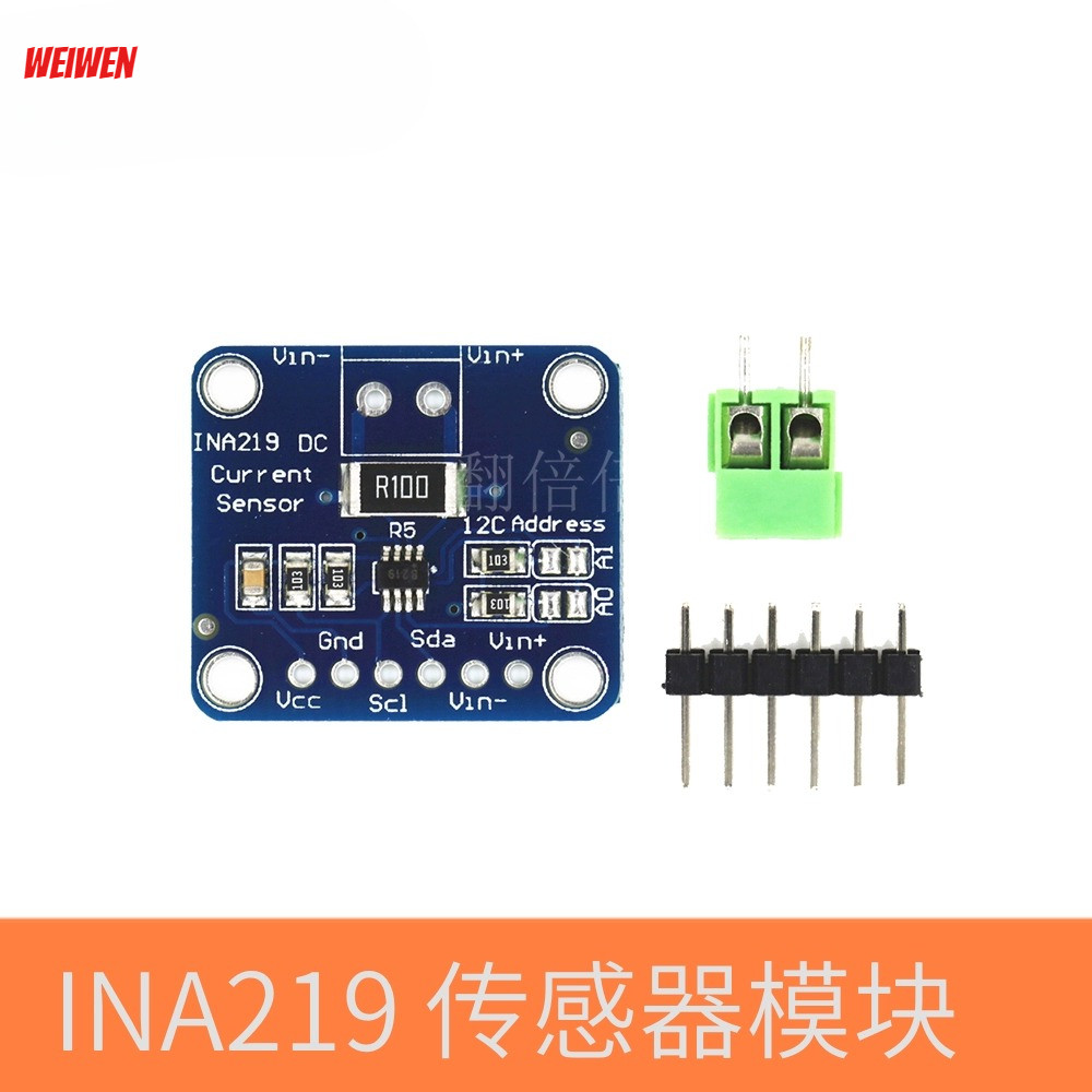 MCU-219 INA219 I2C Giao diện Zero Drift Mô-đun cảm biến giám sát dòng điện / nguồn hai chiều