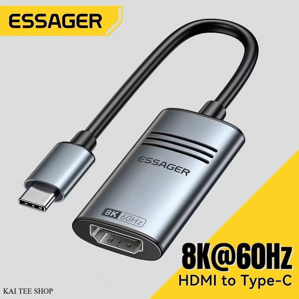 Essager HDMI sang Type-C Video Adapter Hd Chiếu Tương Thích Với 4K @ 120hz 4K @ 144hz