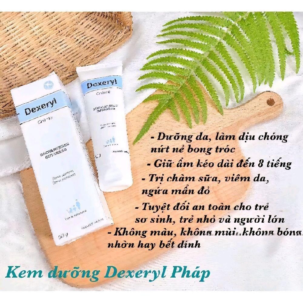 Dexeryl Kem Bôi Dexeryl Pháp Ngừa Chàm Sữa Dưỡng Ẩm Cho Bé 50g An Toàn Không Màu Không Mùi Không Bón