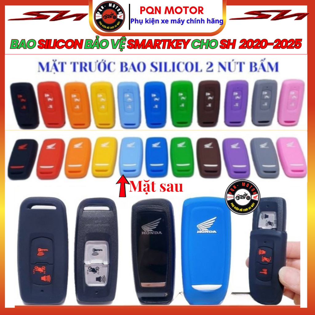Bọc Silicon Chìa Khóa Smartkey Honda SH 300i, SH 350i, SH 2021-2025, SH Mode, PCX 2021-2025
