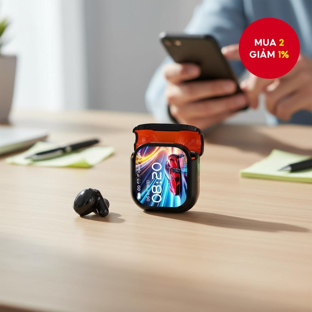 HTC NE20 Tai nghe không dây Bluetooth 6.0, điều khiển AI, dịch trực tiếp, màn hình LED thông minh, â