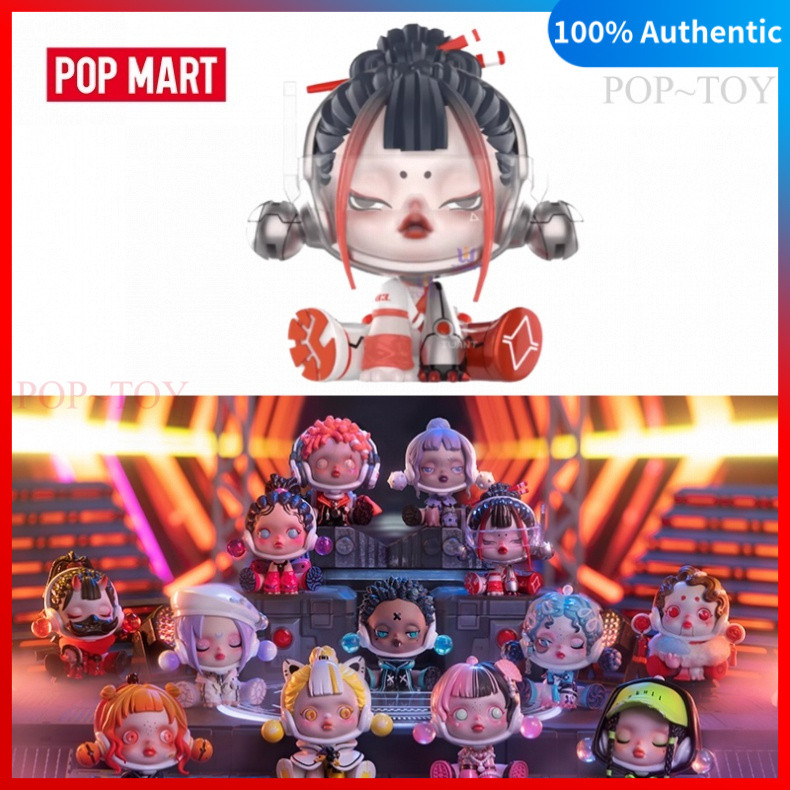 POPMART SKULLPANDA City Of Night Series Figures pop mart skullpanda blind box collectible figurines 