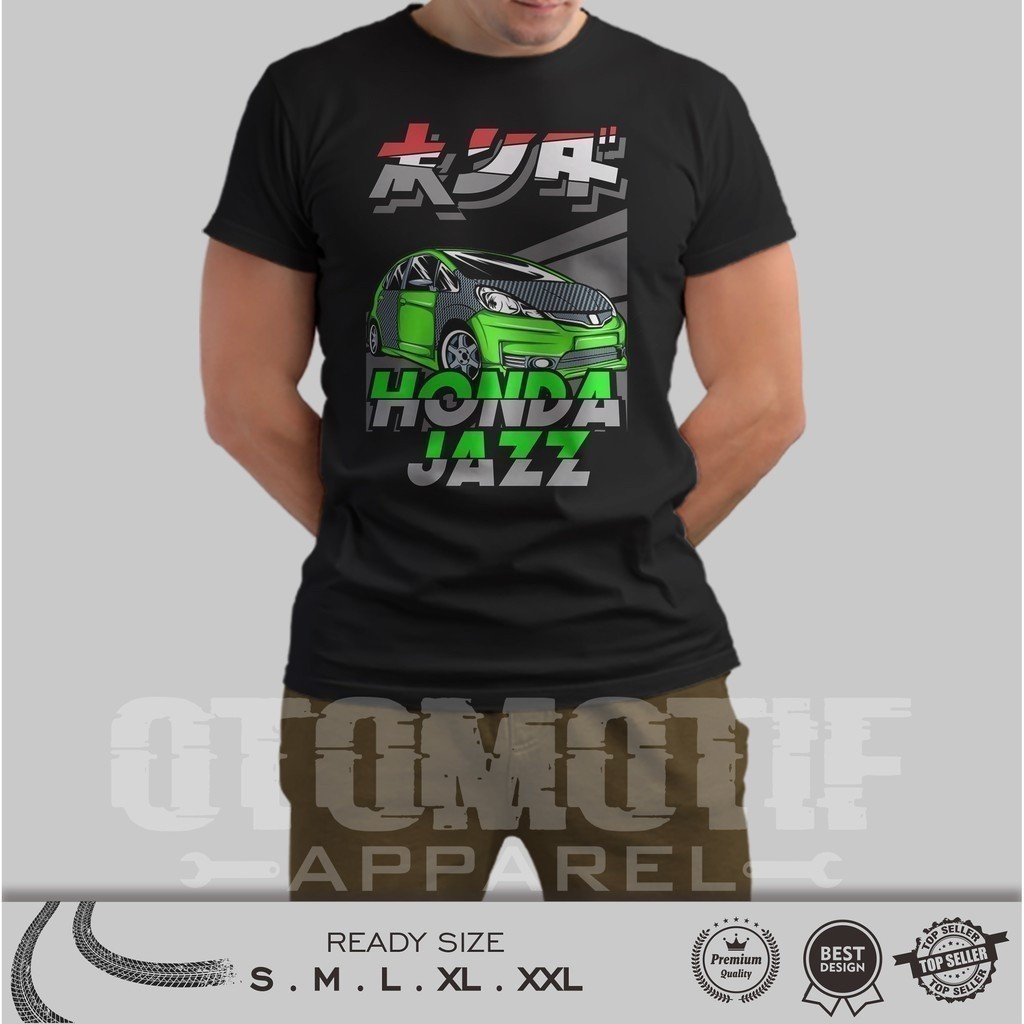 Honda thời trang 2025 JAZZ GE8 RACINGLOOK TRƯỚC SERIES 050 Áo thun / Baju Microfiber Jersi / Áo thun