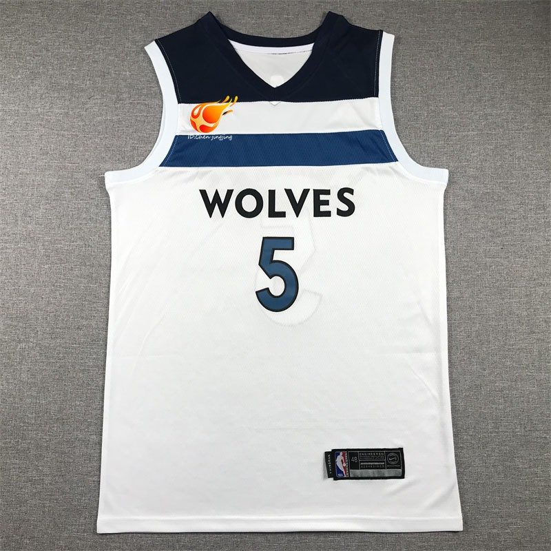 KK 2023-24 Minnesota Timberwolves Anthony Edwards Swingman Áo thun nam-Trắng