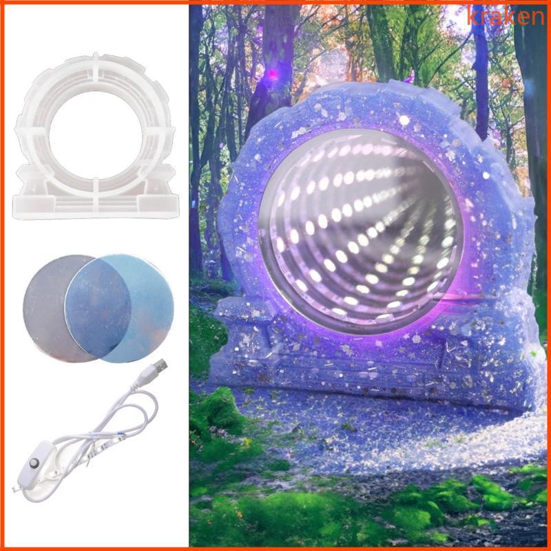 Kra Bộ Dụng Cụ Làm Gương Abyssal - Đồ Trang Trí Genshin từ Silicone và Nhựa