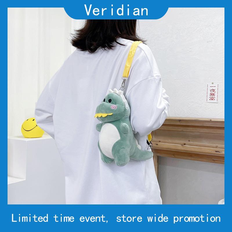 Túi đeo chéo AOLANG họa tiết khủng long hoạt hình dễ thương phong cách Nhật Hàn