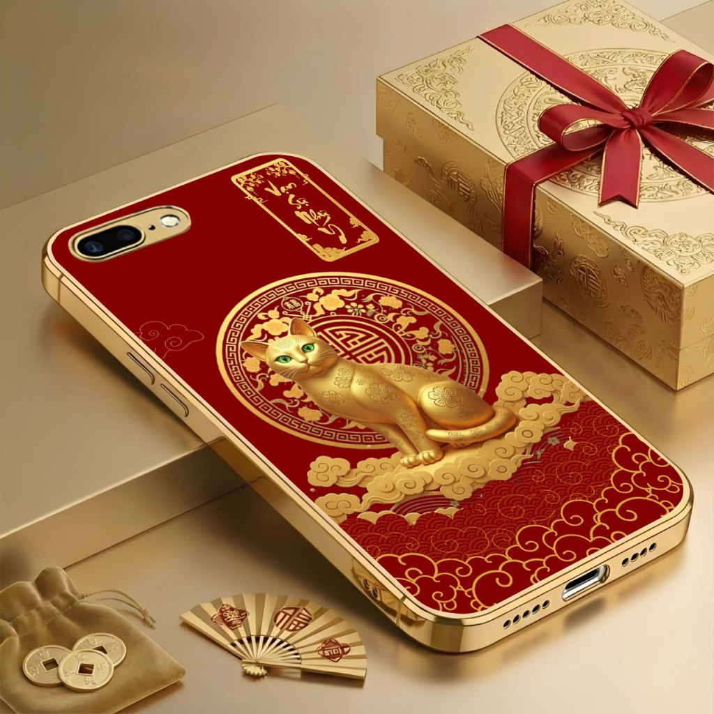 [VIỀN VÀNG] Ốp Lưng 12 CON GIÁP Tài Lộc cho  iPhone 7,iPhone 7 Plus,iPhone 8,iPhone 8 Plus.