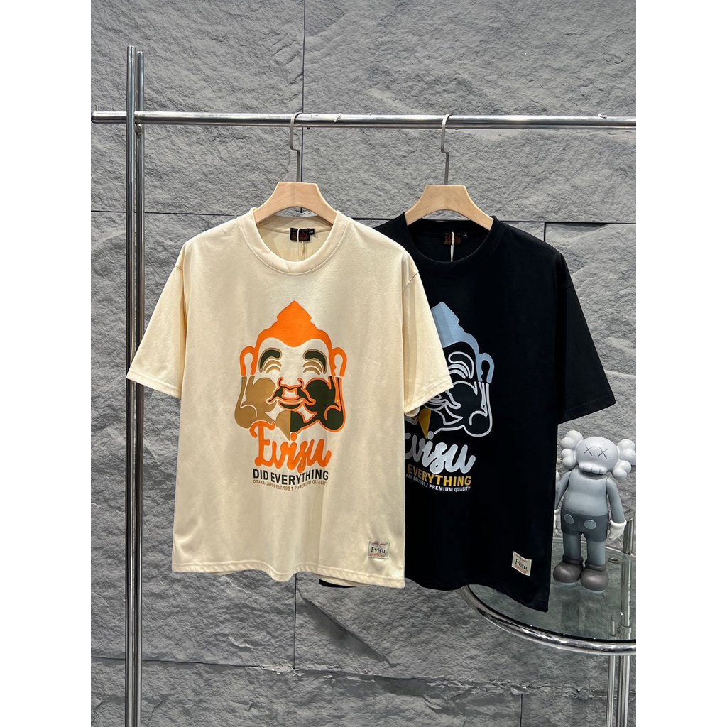 EVISU / Fushen 2026 - Áo Thun Nam Nữ Phong Cách Mới Đầu Xuân, Thiết Kế Đáy Phản Và Tay Áo Sơ Mi Rời 