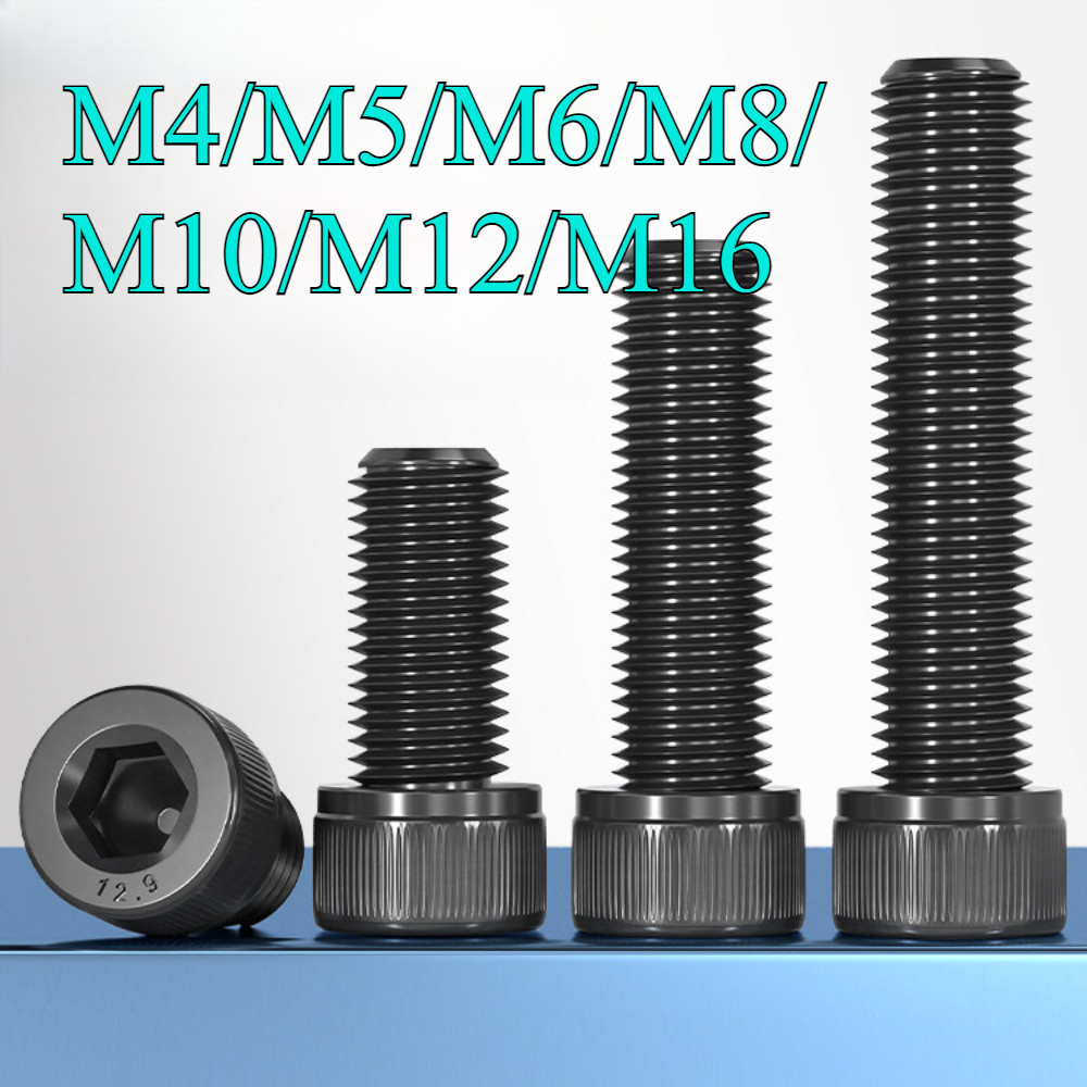 Bu lông ren trái cấp 12.9 vít đầu chén lục giác chìm ren ngược đầu trụ ren ngược M4 / M5 / M6 / M8 /