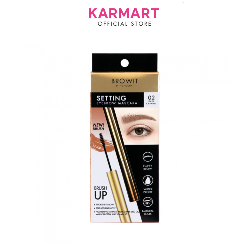 Macara Định Hình Chân Mày Browit Setting EyeBrow Mascara #02 Dark Caramel 2g | BigBuy360 - bigbuy360.vn