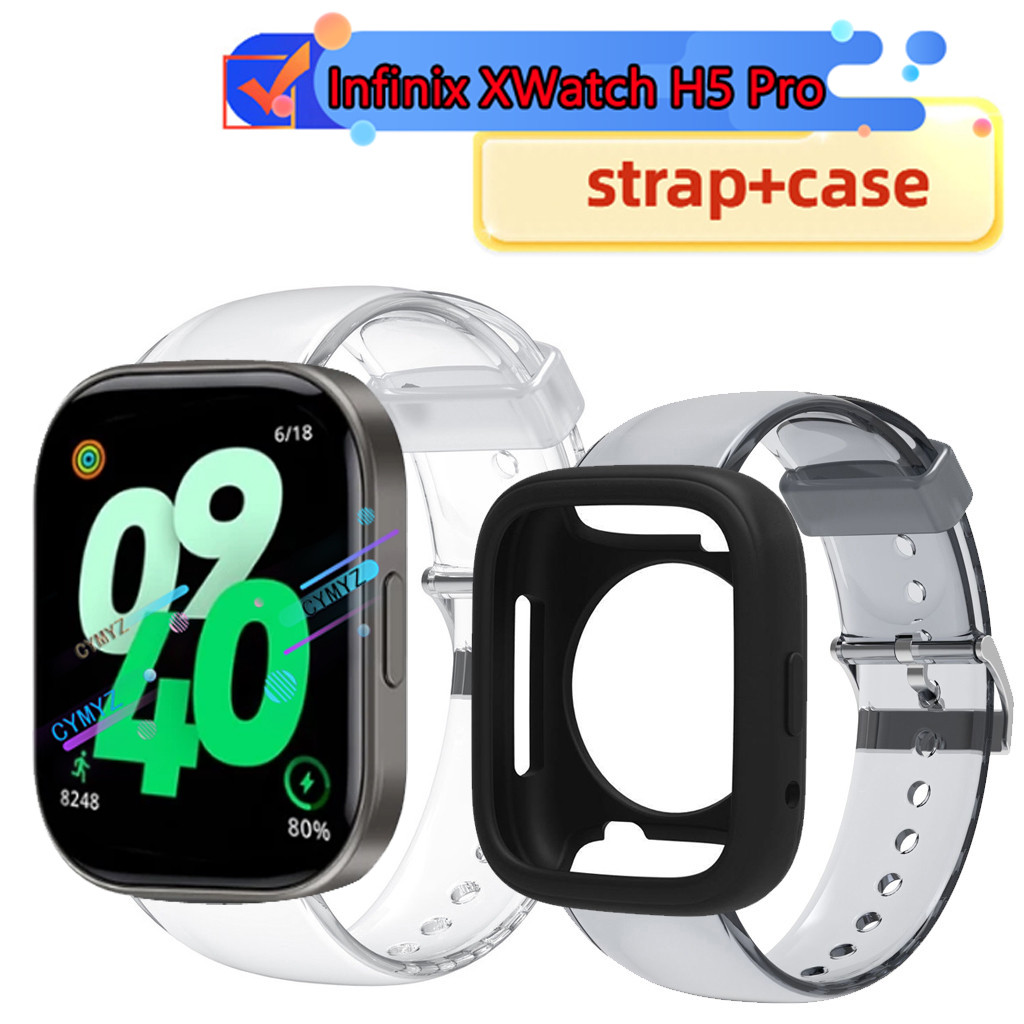 Ốp lưng Infinix XWatch H5 Pro Bảo vệ màn hình Infinix Watch H5 Pro Dây đeo silicon Infinix XWatch H5