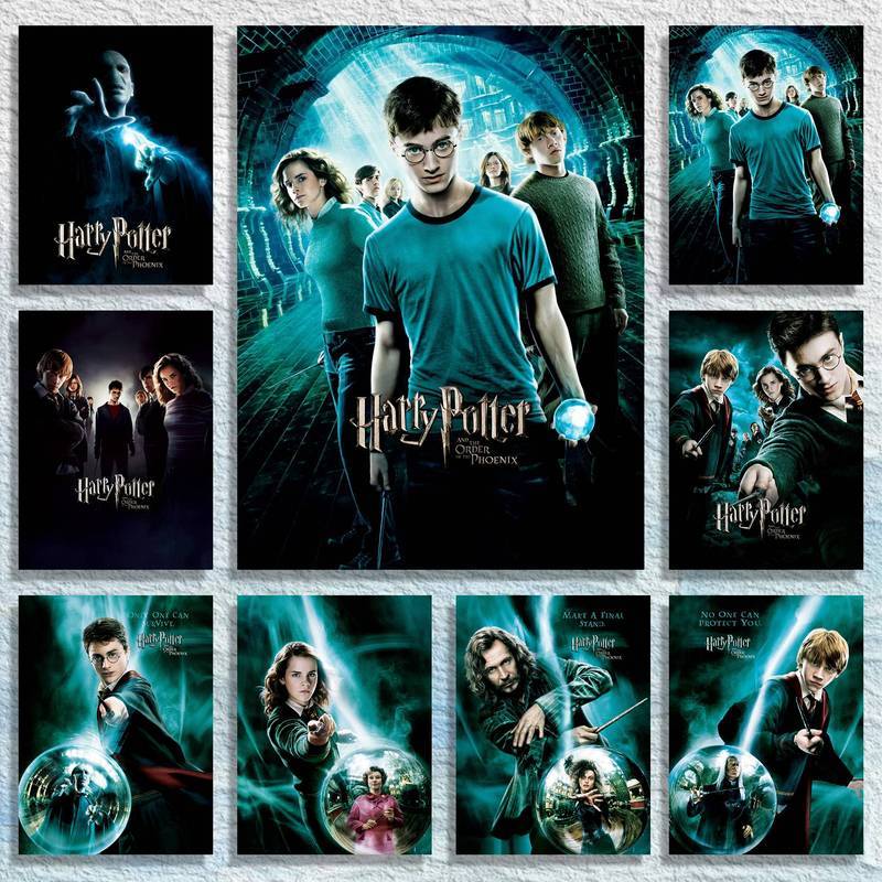 Poster Canvas Không Khung Phoenix - Epic Harry Potter Battle Wall Art Print để trang trí nội thất