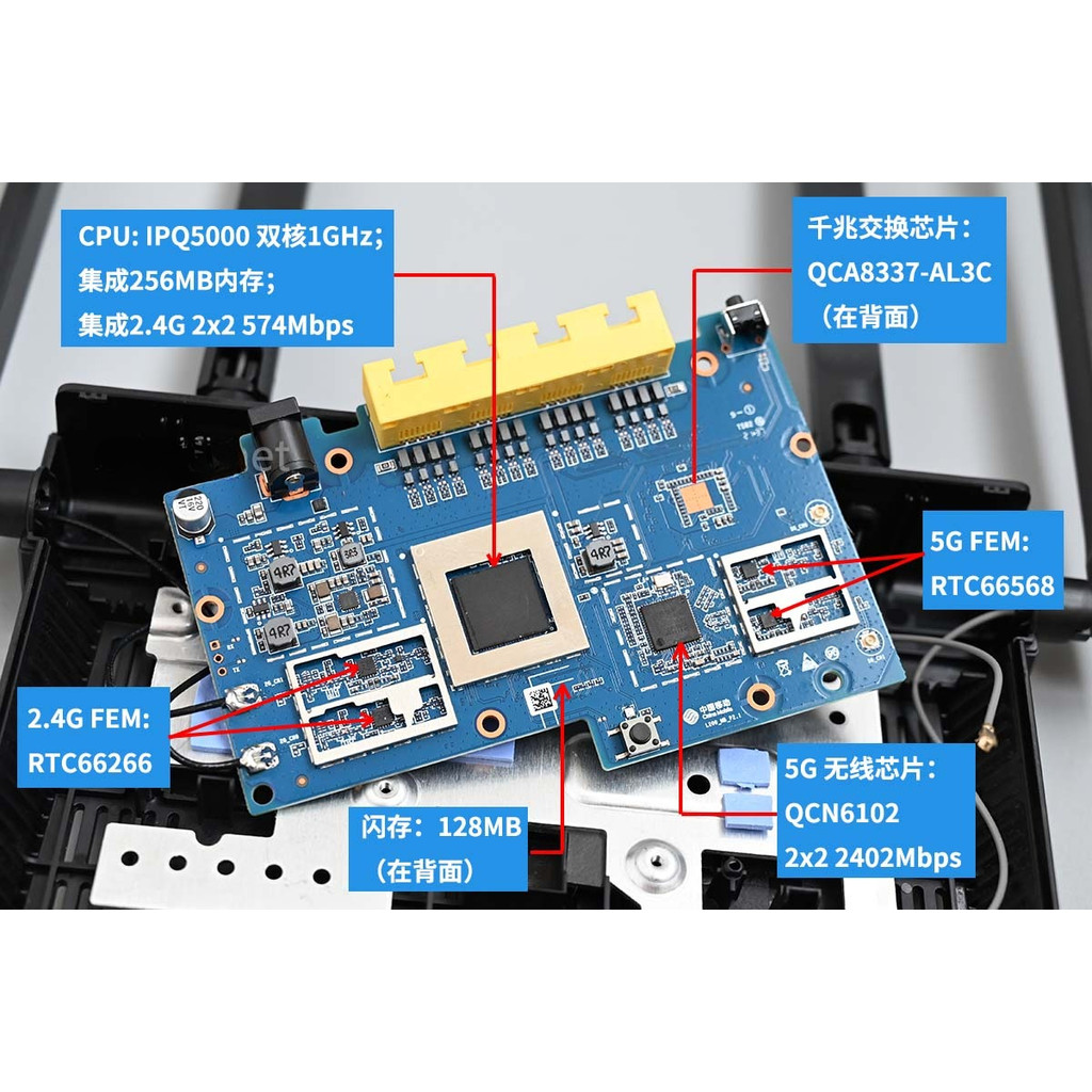 Bộ phát wifi Router wifi RAX3000QY có thêm rom OPENWRT , wifi 6 AX3000, 4 râu , sóng mạnh Hàng cũ | BigBuy360 - bigbuy360.vn