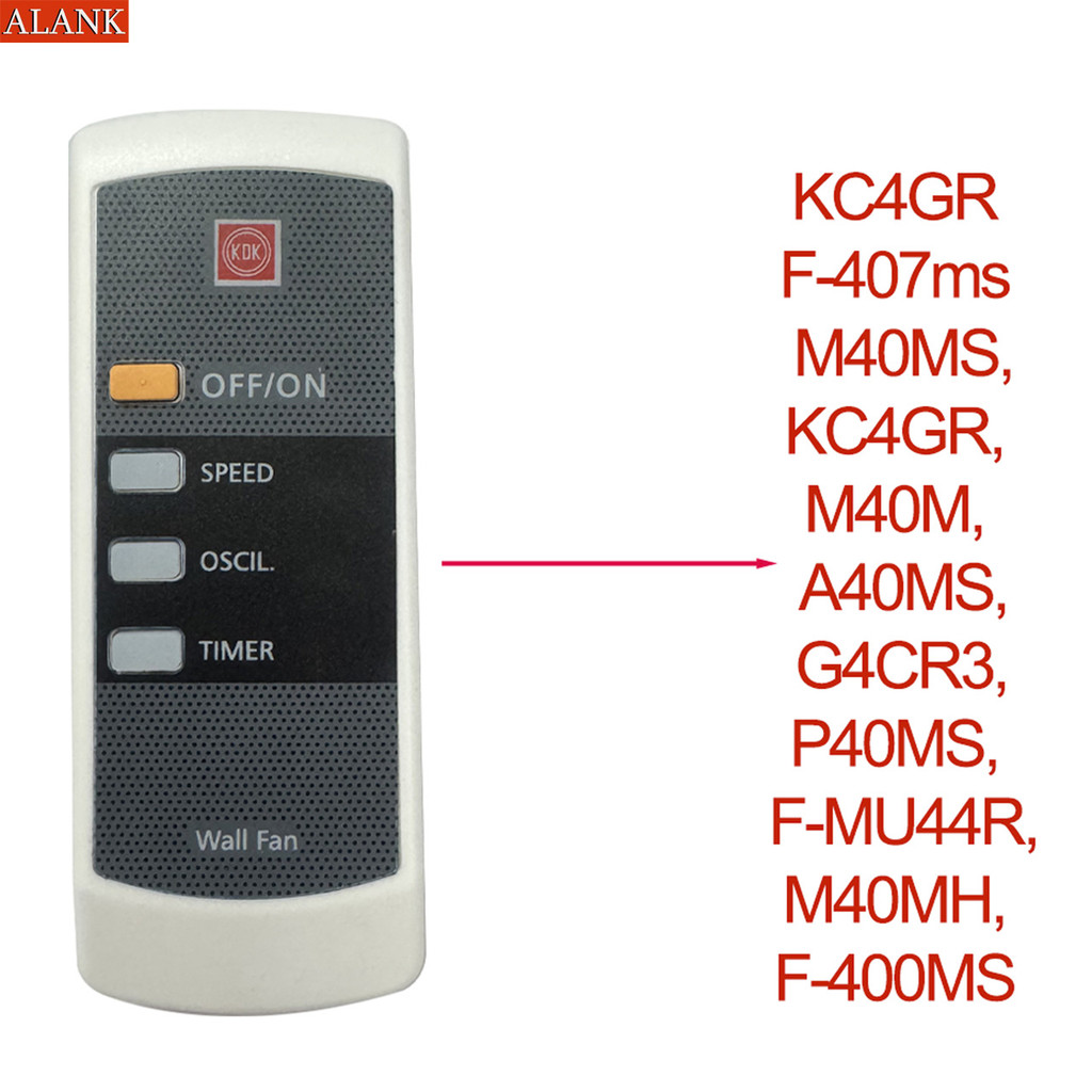 ALANK Remote Điều khiển quạt KDK chính hãng - Dành cho quạt tường Panasonic KDK, M40MS, KC4GR, M40M,