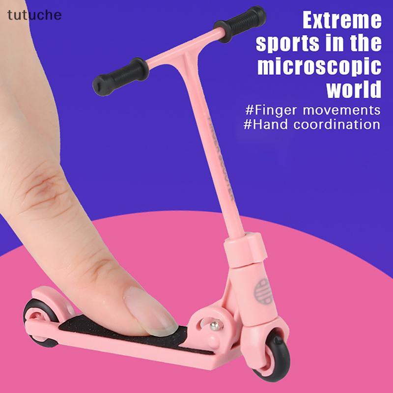 Tutu Kids Ki Scooter Finger BMX Có Thể Gập Lại T-type Finger Scooter Có Phanh Đồ Chơi Giáo Dục Ngón 