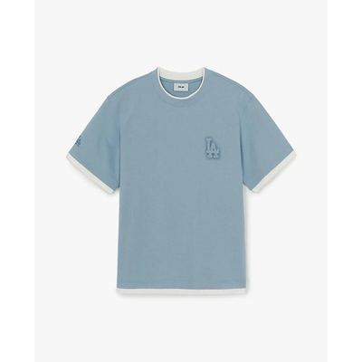 MLB - Áo thun unisex tay ngắn Basic Colorful Street Logo Layered_3ATSB0963-07SBL