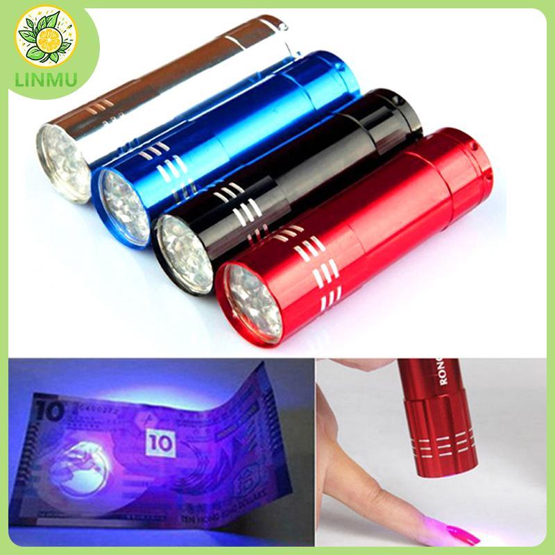 [LINMU] Nail Droger Mini 9 Led Verlichting Zaklamp Uv Lamp Draagbare Nail Gel Lamp VN