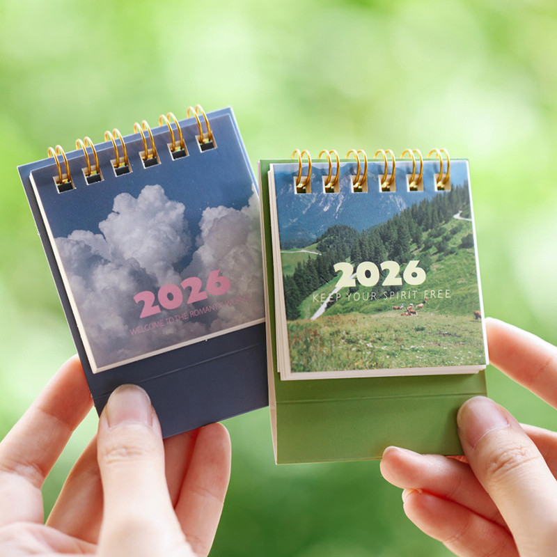 Fromthenon 2026 Để Bàn Mini Lịch Người Lập Kế Hoạch Tạp Chí Sổ Tay Lịch Dán 2026 Lịch Để Bàn Văn Phò