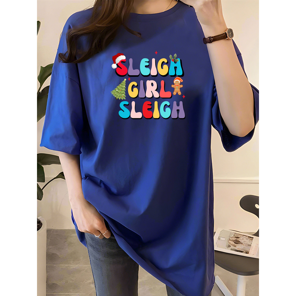 2G7640 Áo Nữ Quần Áo Áo Áo Áo Thun Plus Size Áo Thun Nữ Mùa Hè Co Giãn