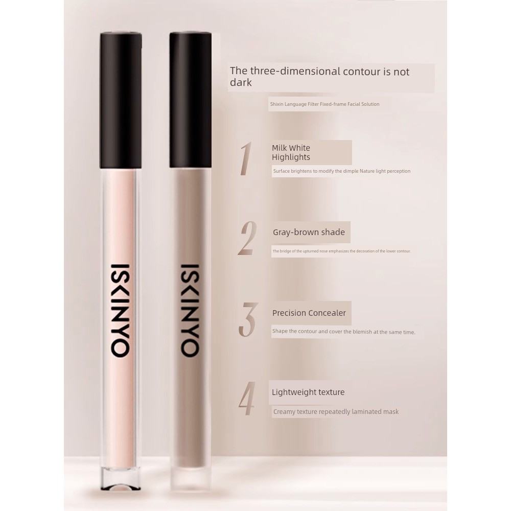bắt sáng highlight highlight bắt sáng Shixinyu Highlight Liquid Contouring Matte Shadow Brightening 