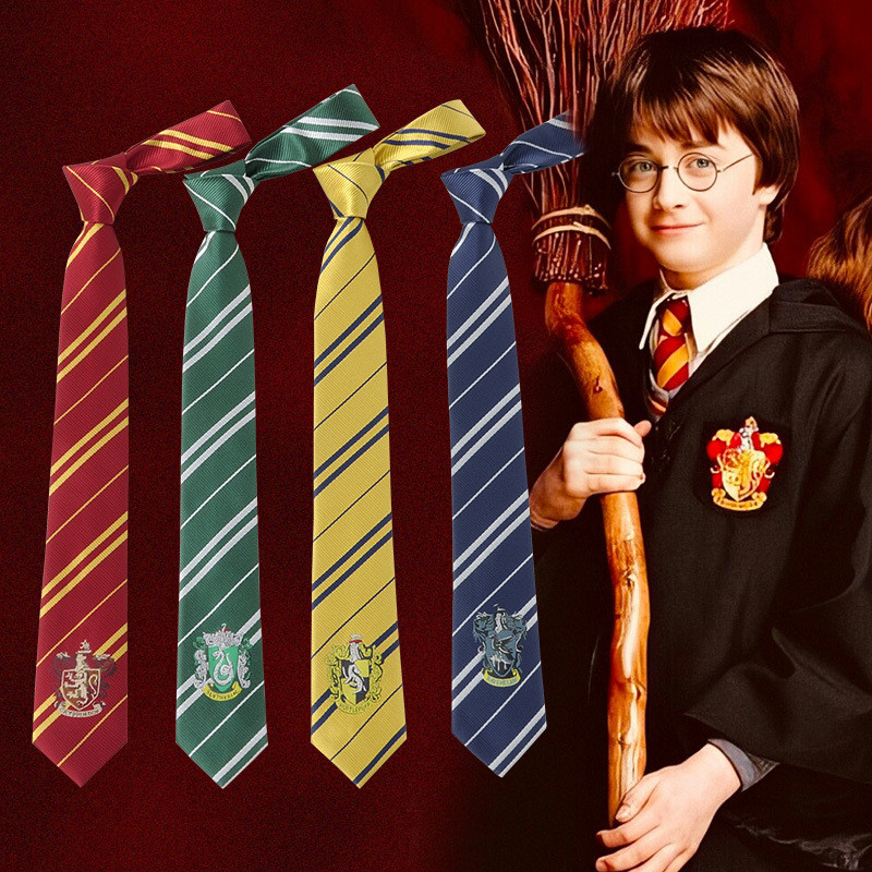 [Lion City Fuzhan Flagship Store] Harry Potter Tie Hogwarts Snake JK Preppy Style Hand-made DK Tie U
