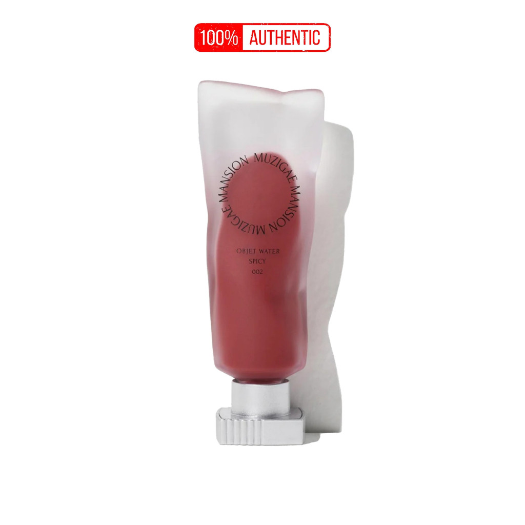 Son Kem Lì Muzigae Mansion Object Water 002 Spicy Đỏ Trung Tính Quyến Rũ