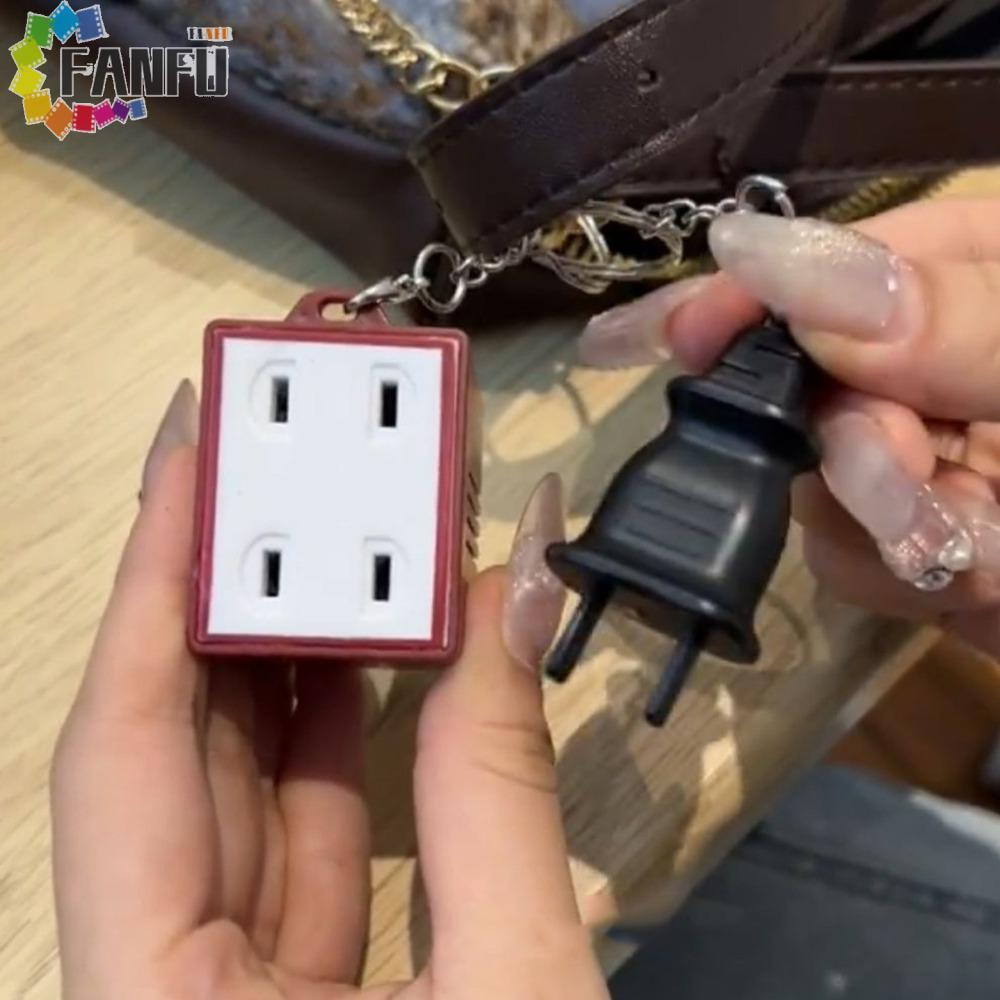 FANFUZOUZU Móc khóa âm thanh FANFUZOUZU, I Love You Baby Is Calling You Couple Key Ring, Mặt dây chu