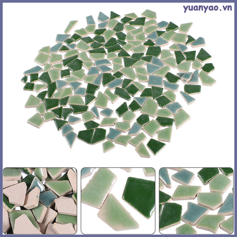 🎤 200g Gạch Mosaic DIY Đa Sắc Màu Gốm Sứ Tinh Tế Đẹp Mắt