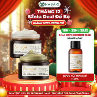  Combo Cocoon Kem Dưỡng & Mặt Nạ Bí Đao Giảm Dầu Mụn 30mlx2 Hasaki Sản Phẩm Chính Hãng 