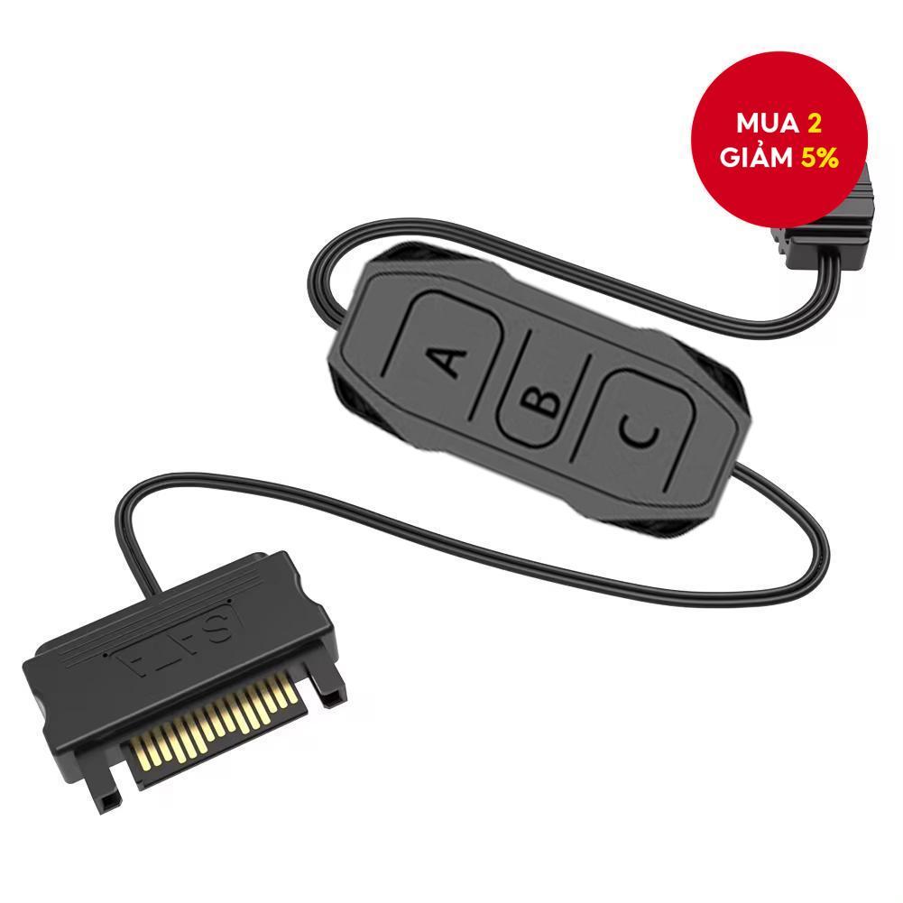 Mini adapter controller SATA đến 5V 3 chân cáp điều khiển ARGB, nguồn SATA, dây mở rộng ARGB phù hợp