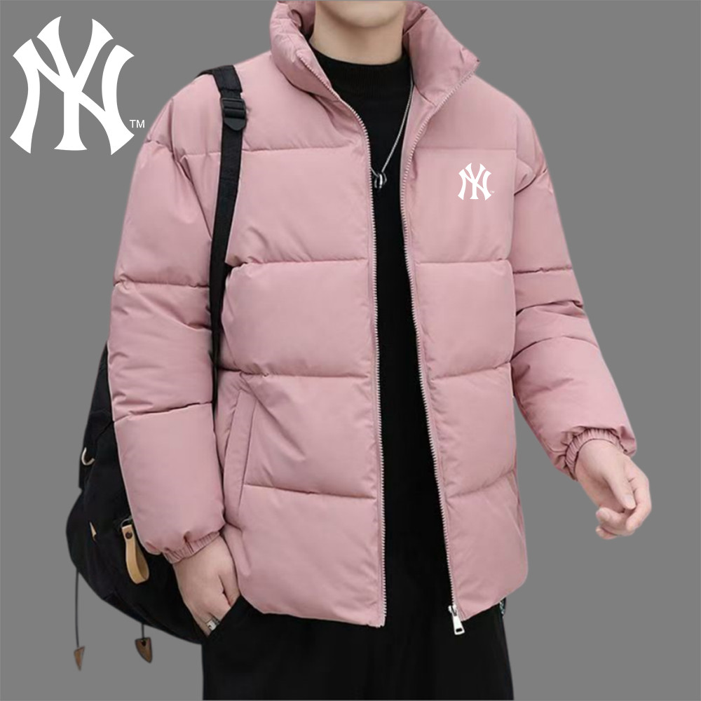 Áo Khoác Đôi Nam Nữ MLBYankees Thu Đông 2025, Chất Liệu Cotton Retrô, Chống Wind & Rain, Style Hồng 