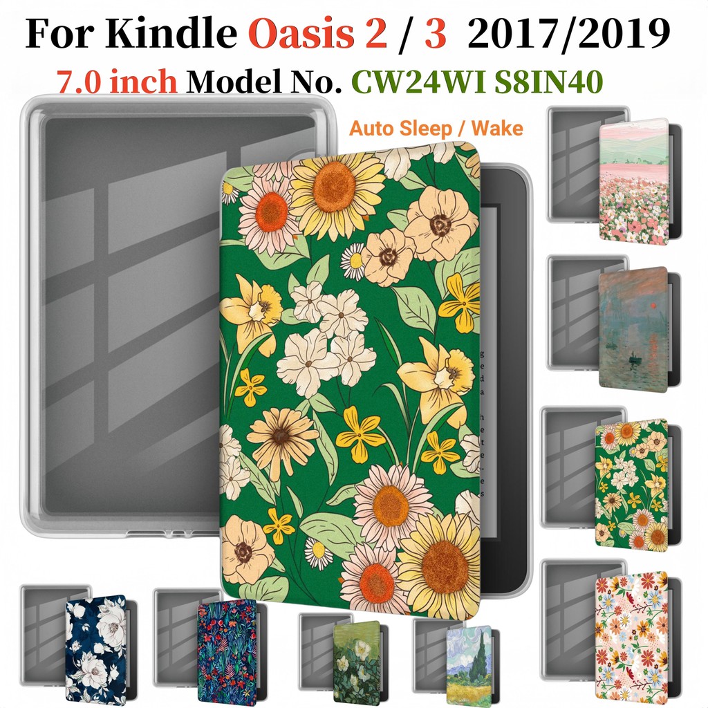 Dành Cho Kindle Oasis 2 3 9th 10th Thế Hệ 2019 2017 S8IN4O CW24WI Vỏ Acrylic Trong Suốt 7 inch Oasis
