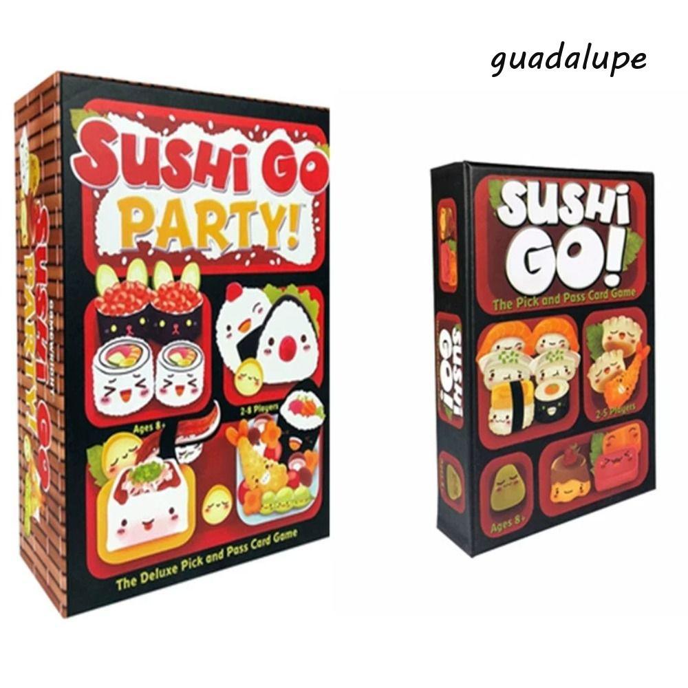 GUADALUPE1 Sushi Go Pick And Pass Card, Tiệc thông thường dành cho gia đình Trò chơi thẻ Sushi Go, T
