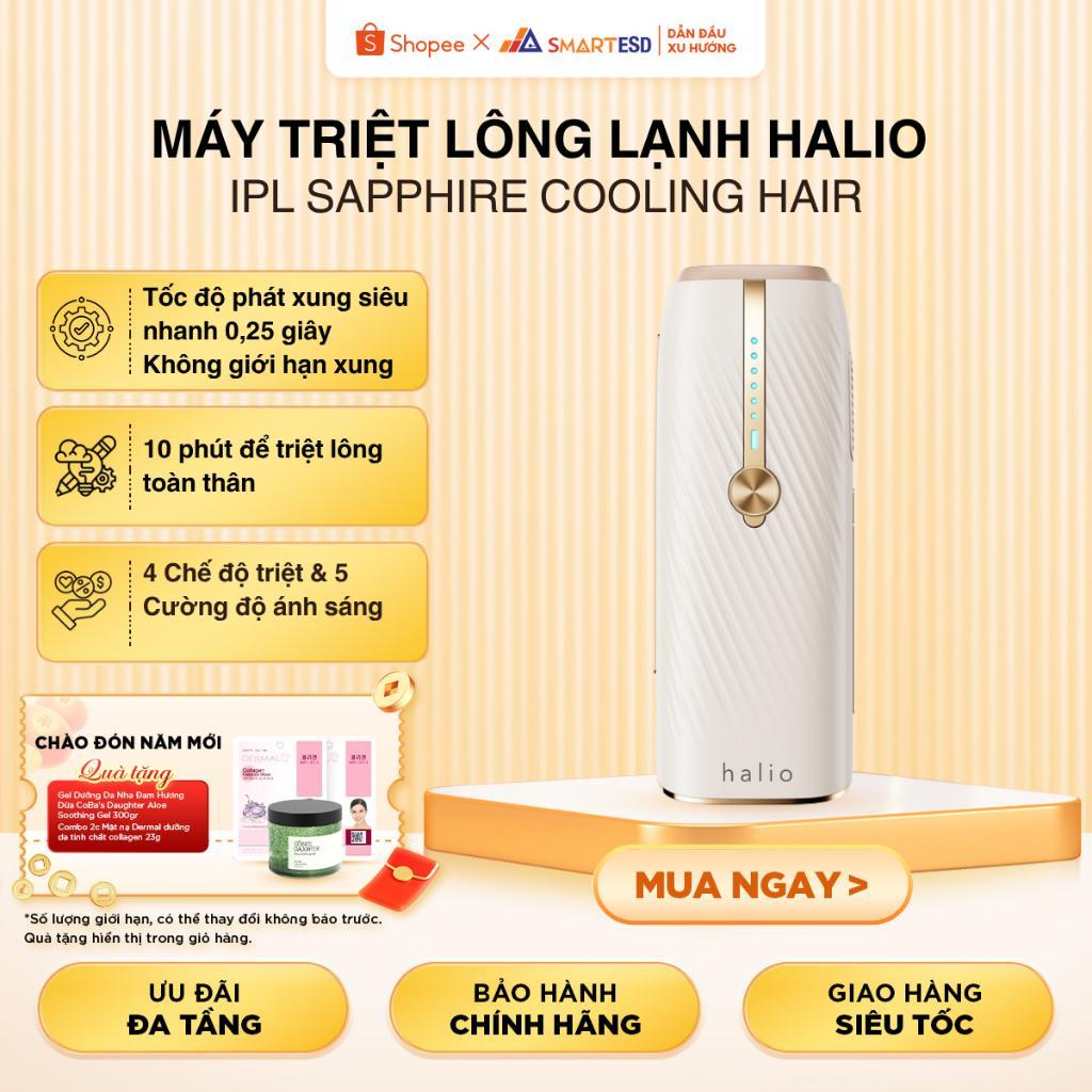 Máy Triệt Lông Lạnh Halio IPL Sapphire Cooling Hair- xung kép, triệt lạnh 10°C |BH 24 tháng