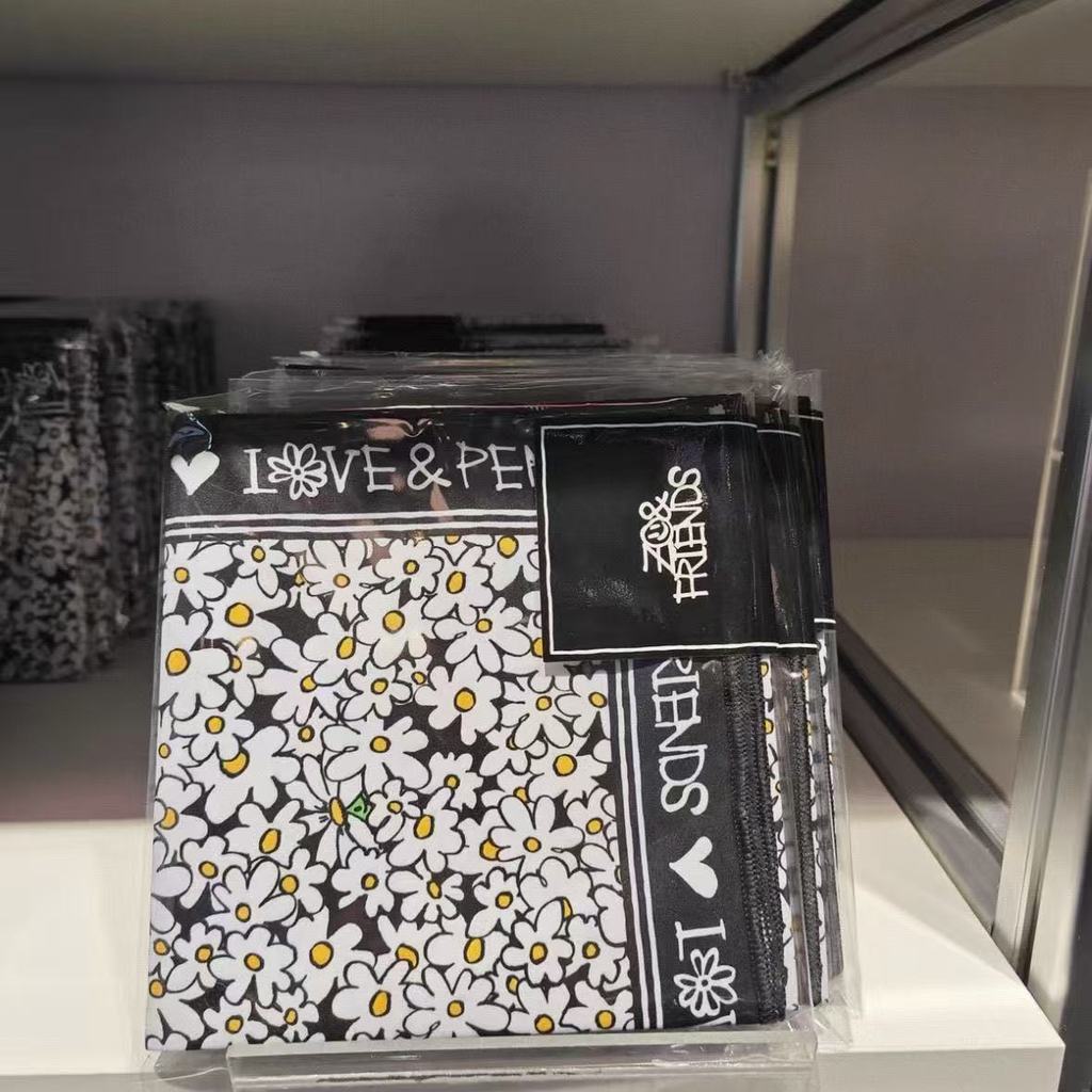 Kpop Idol G-DRAGON Hợp tác ZOAFRIENDS X ZOA Khăn tay Khăn bông GD Khăn lụa vuông