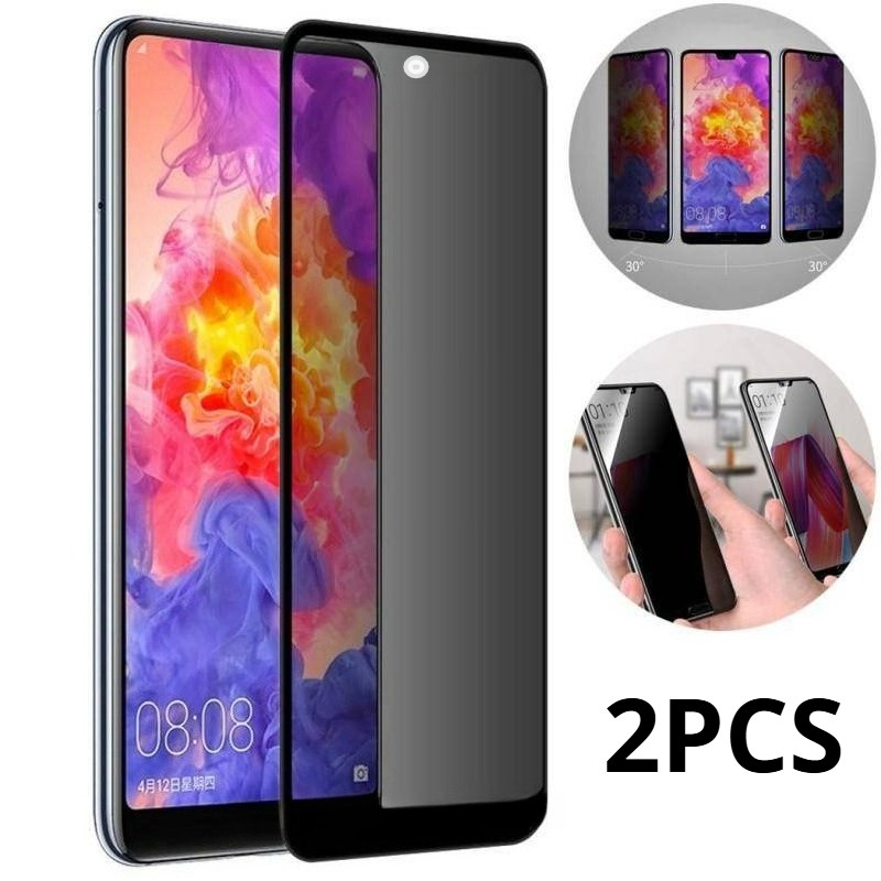 2 Chiếc Kính Cường Lực Cạnh Đen Cho Blackview Wave Màu Cá Mập 8C 8 6C 9 Chống Gián Điệp Bảo Vệ Màn H